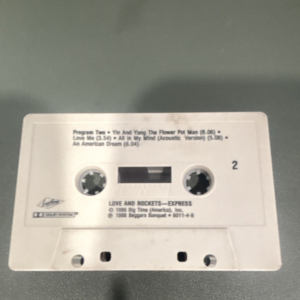 Love and Rockets - Express Rock Cassette Album (1986) Beggars Banquet 6011-4-B